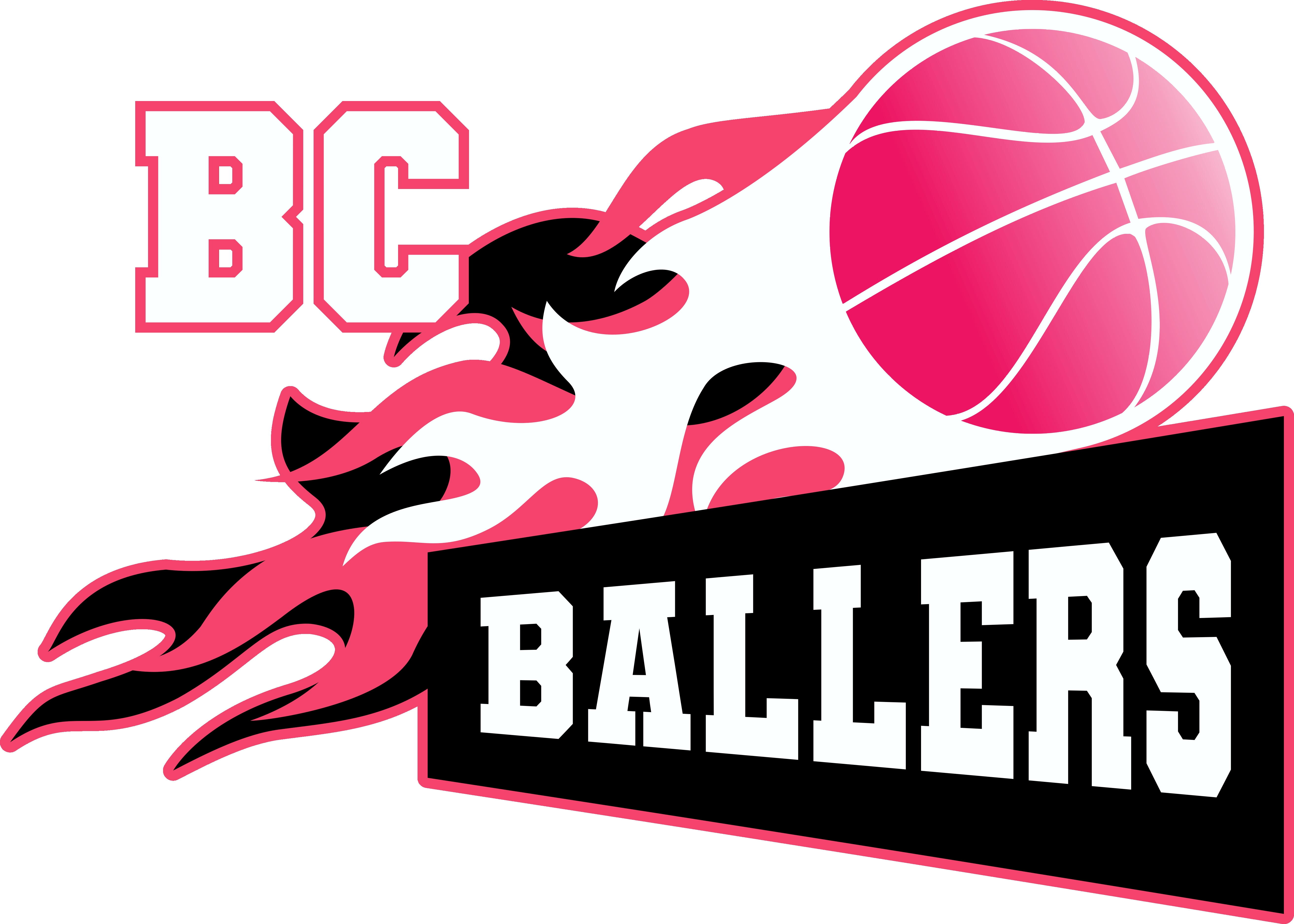 BC Ballers Flaming Ball Design